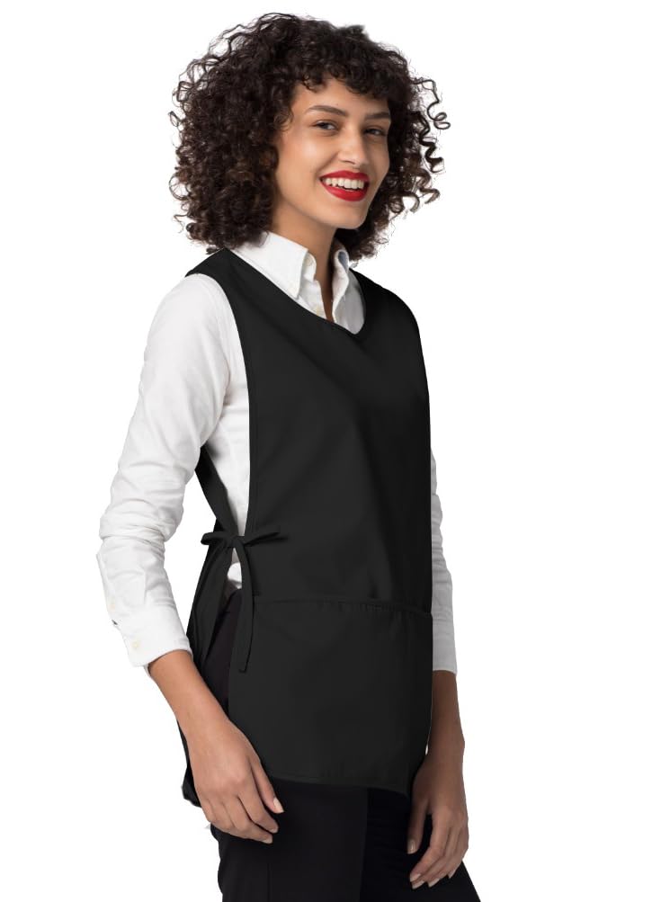 Adar Uniforms Universal Unisex Cobbler Apron 6 Pack - 7026 - BLK - R - Image 3